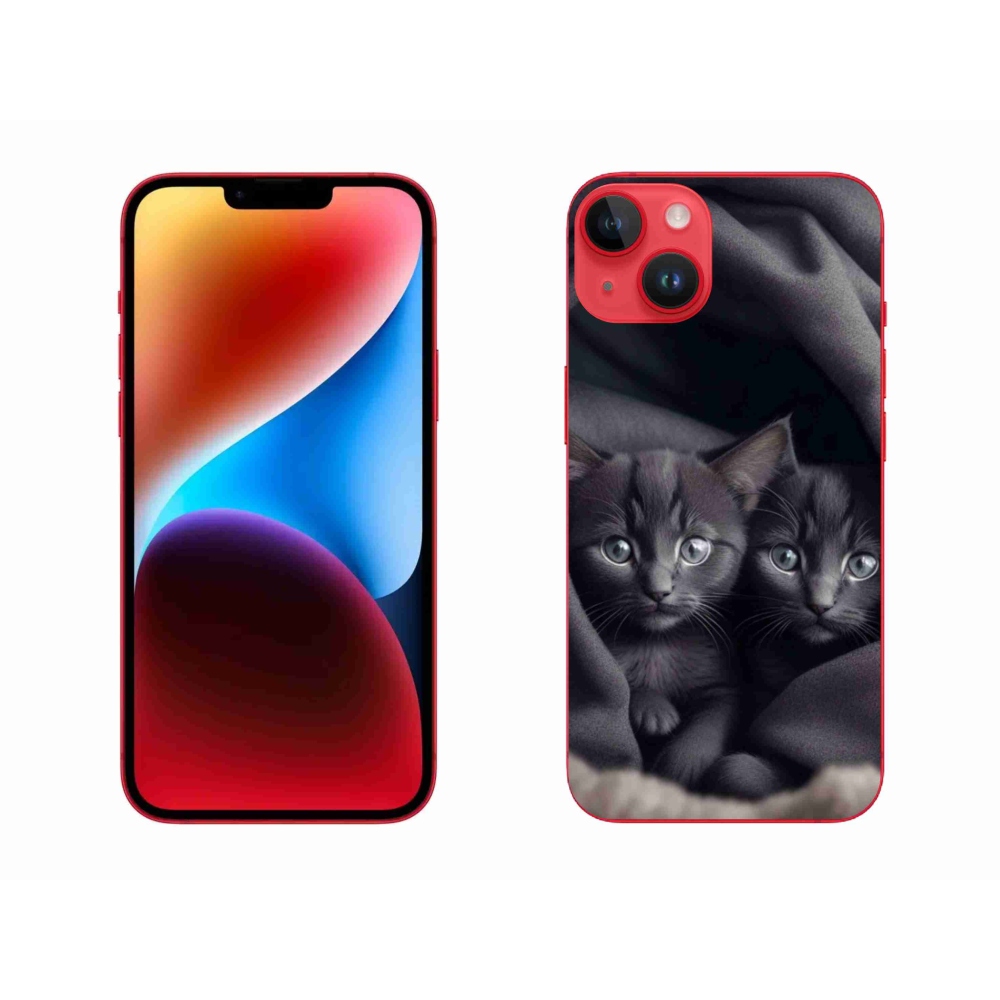 Zselés borítás mmCase iPhone 14 Plus készülékhez - cat duo