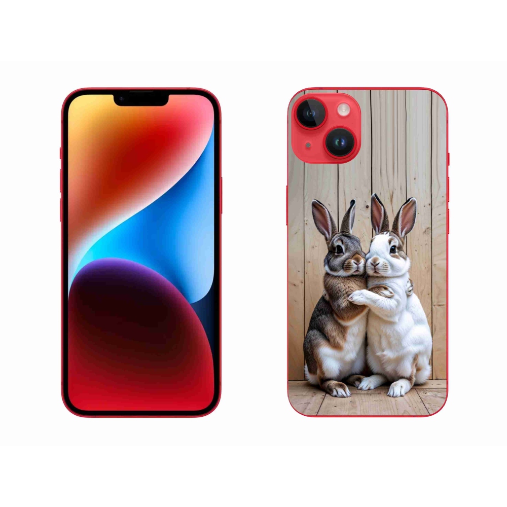 mmCase gél tok az iPhone 14 Plus-hoz – nyúlpár