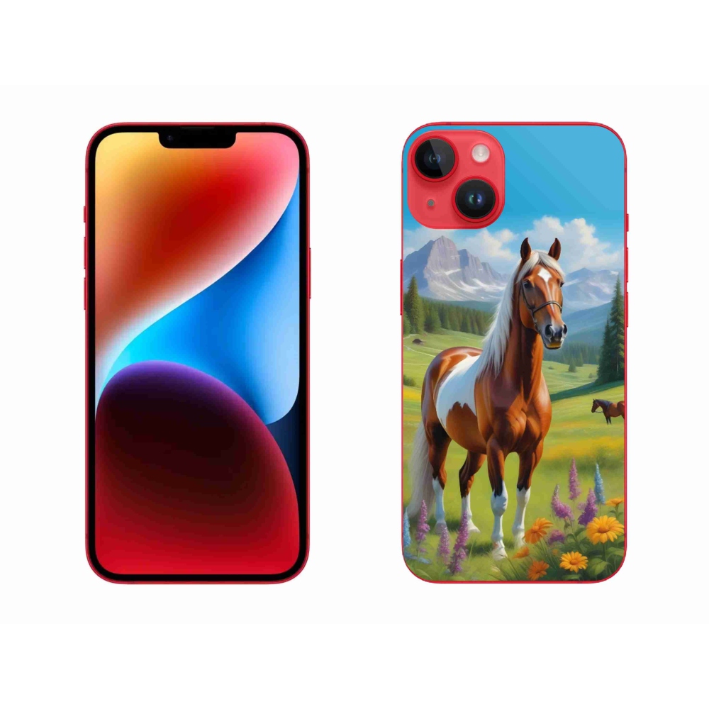 mmCase gél tok az iPhone 14 Plus-hoz – ló a réten