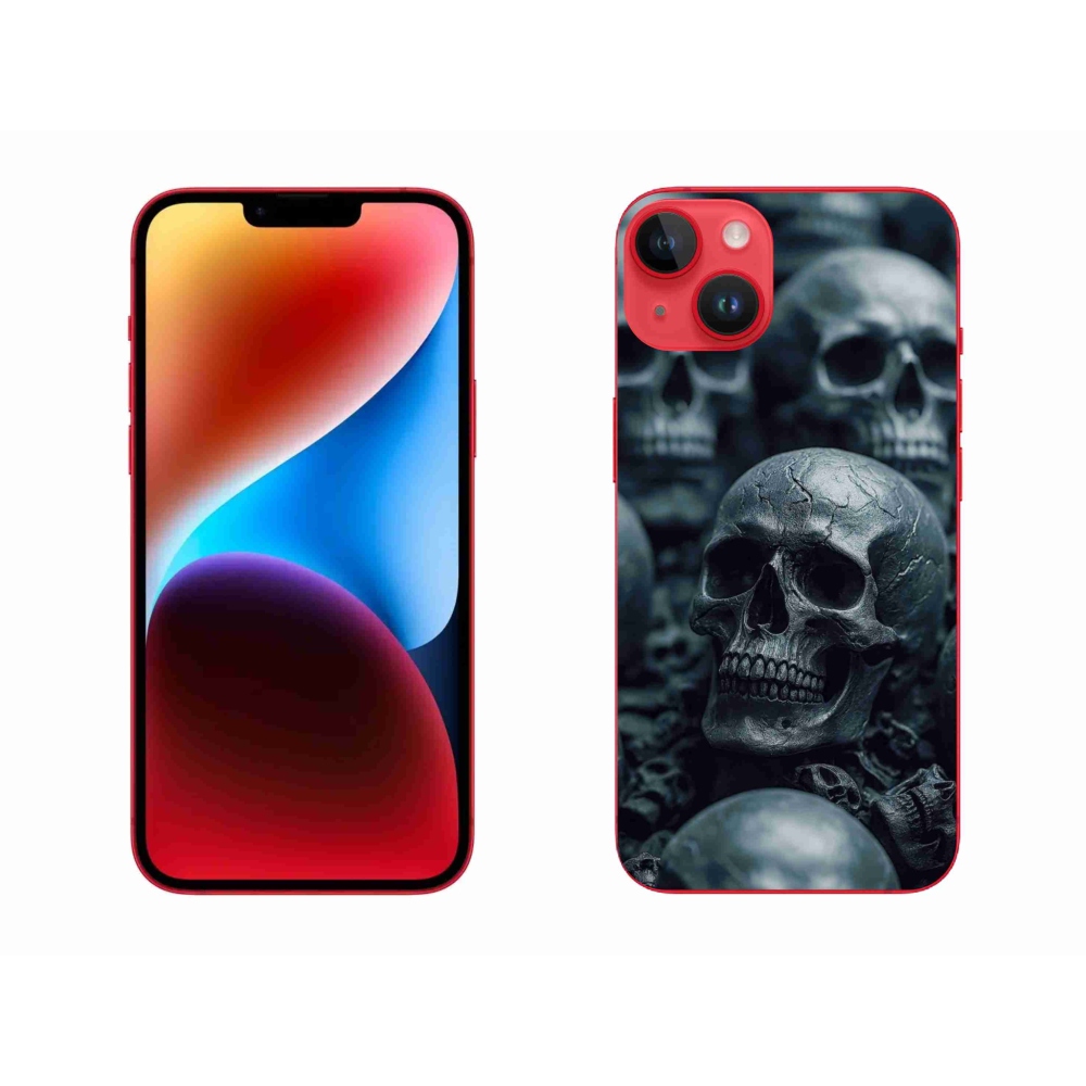 Zselés borítás mmCase iPhone 14 Plus készülékhez - koponya 2