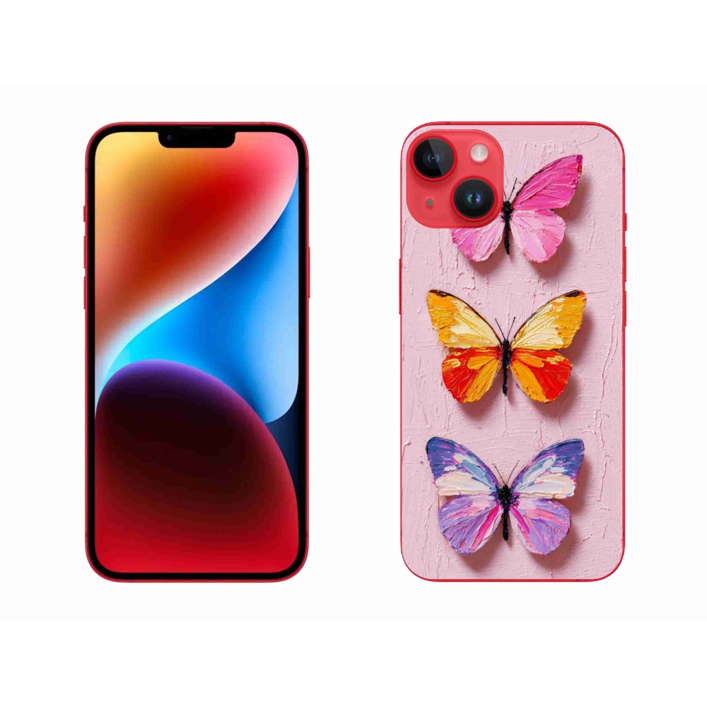 Zselés borítás mmCase iPhone 14 Plus készülékhez - pillangó szentháromság