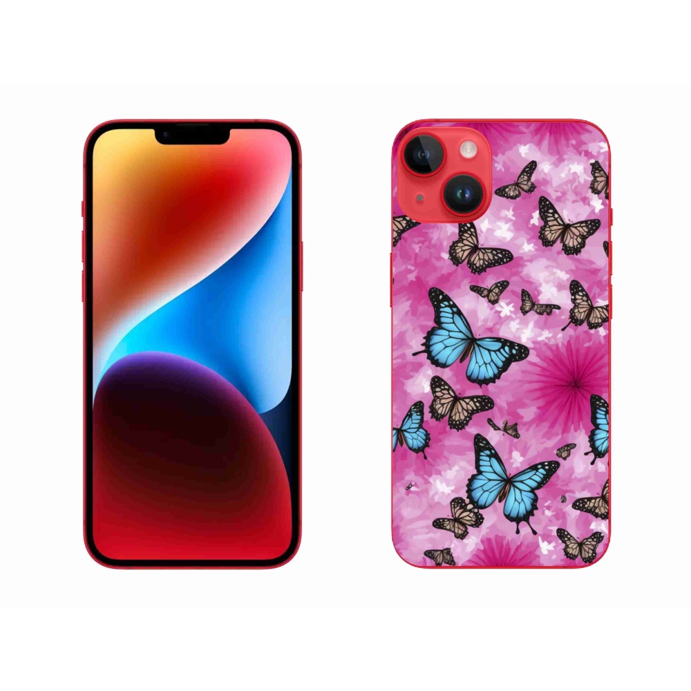 Zselés borítás mmCase iPhone 14 Plus készülékhez - pillangókert