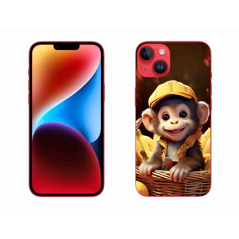 mmCase gél tok az iPhone 14 Plus-hoz – majom a kosárban