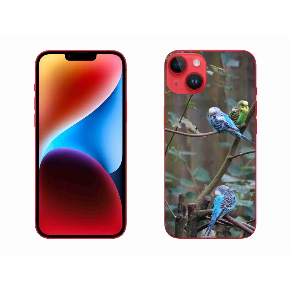 mmCase gél tok az iPhone 14 Plus-hoz – papagájok egy ágon