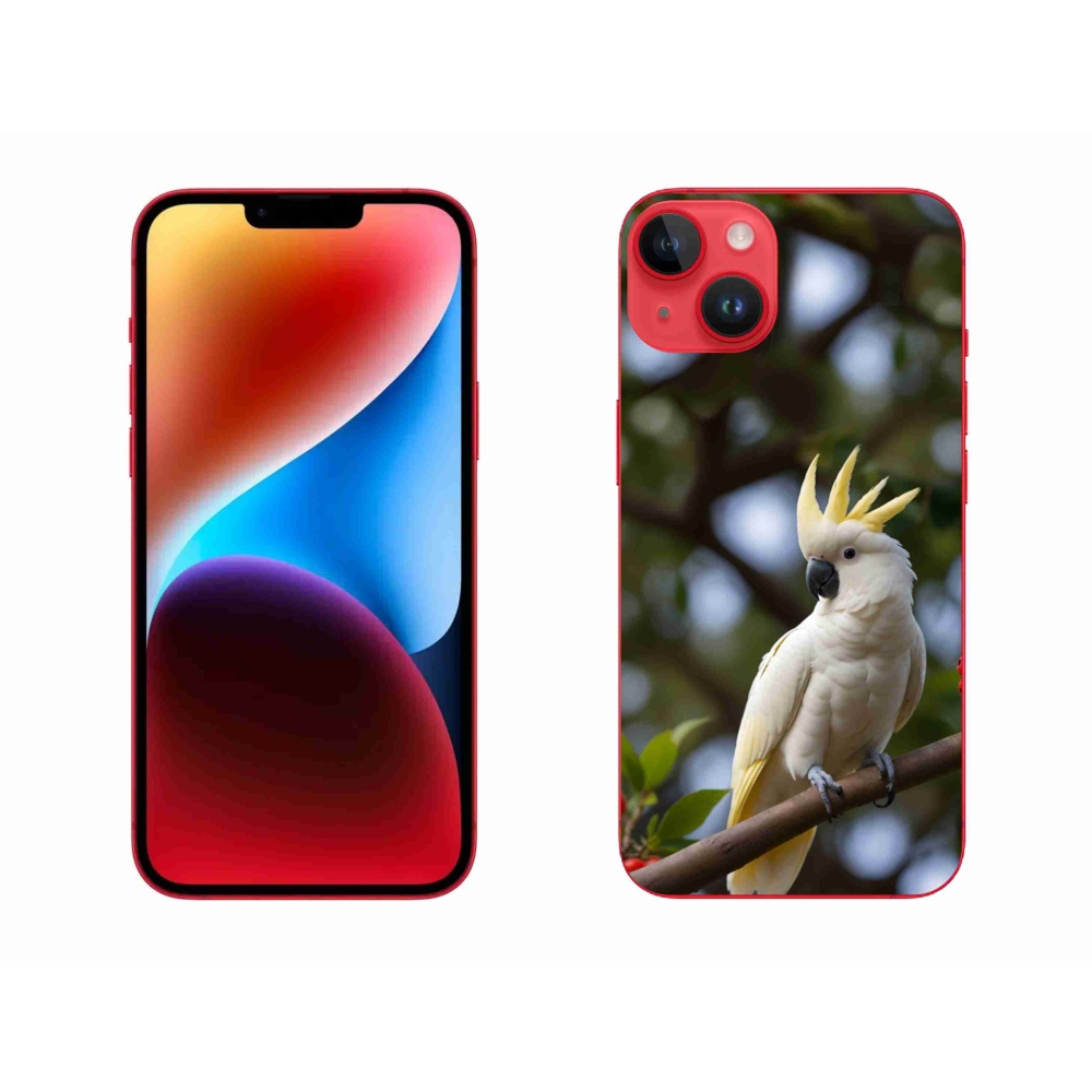 mmCase gél tok az iPhone 14 Plus-hoz – kakadu papagáj 3