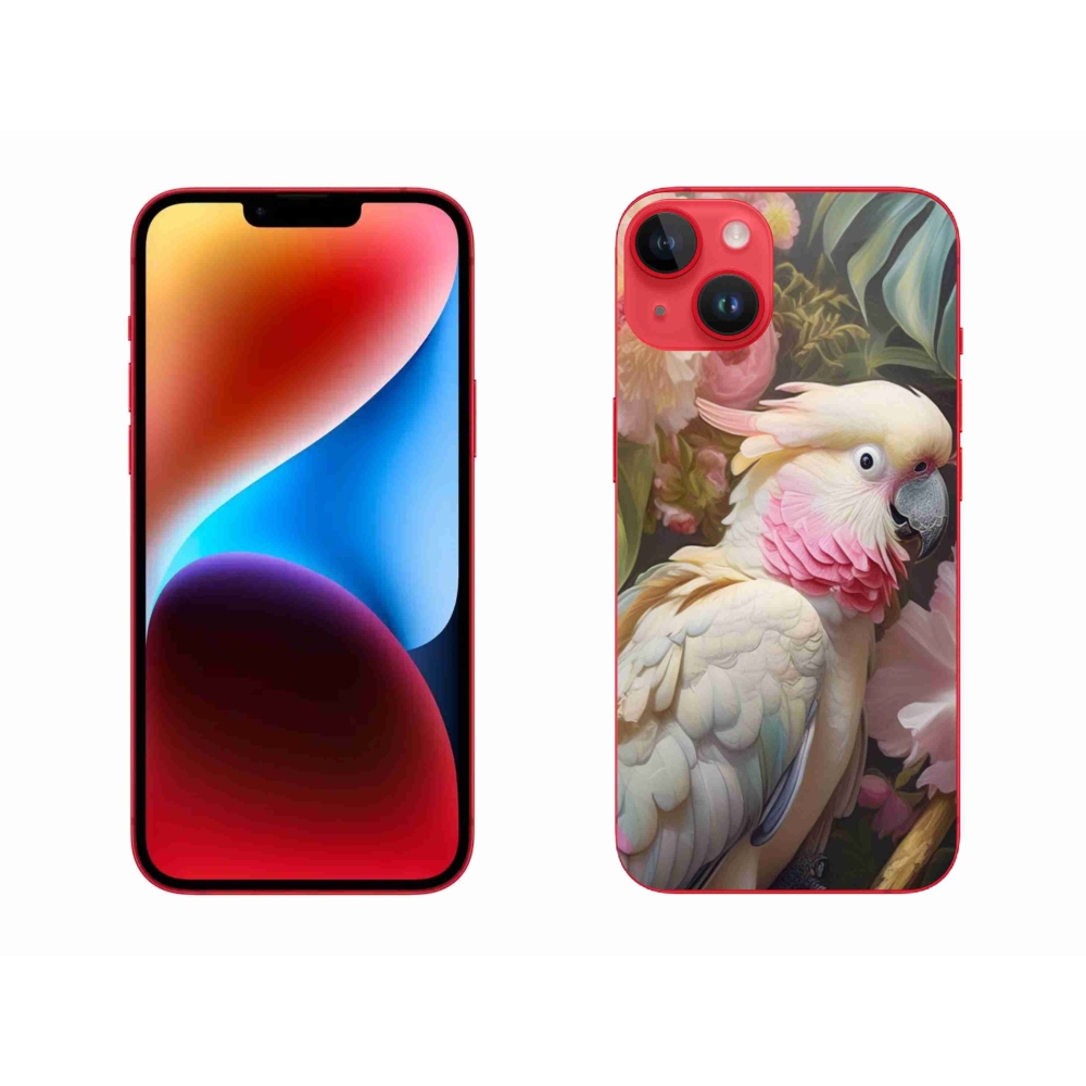Zselés borítás mmCase iPhone 14 Plus készülékhez - papagáj kakadu rózsaszín 2