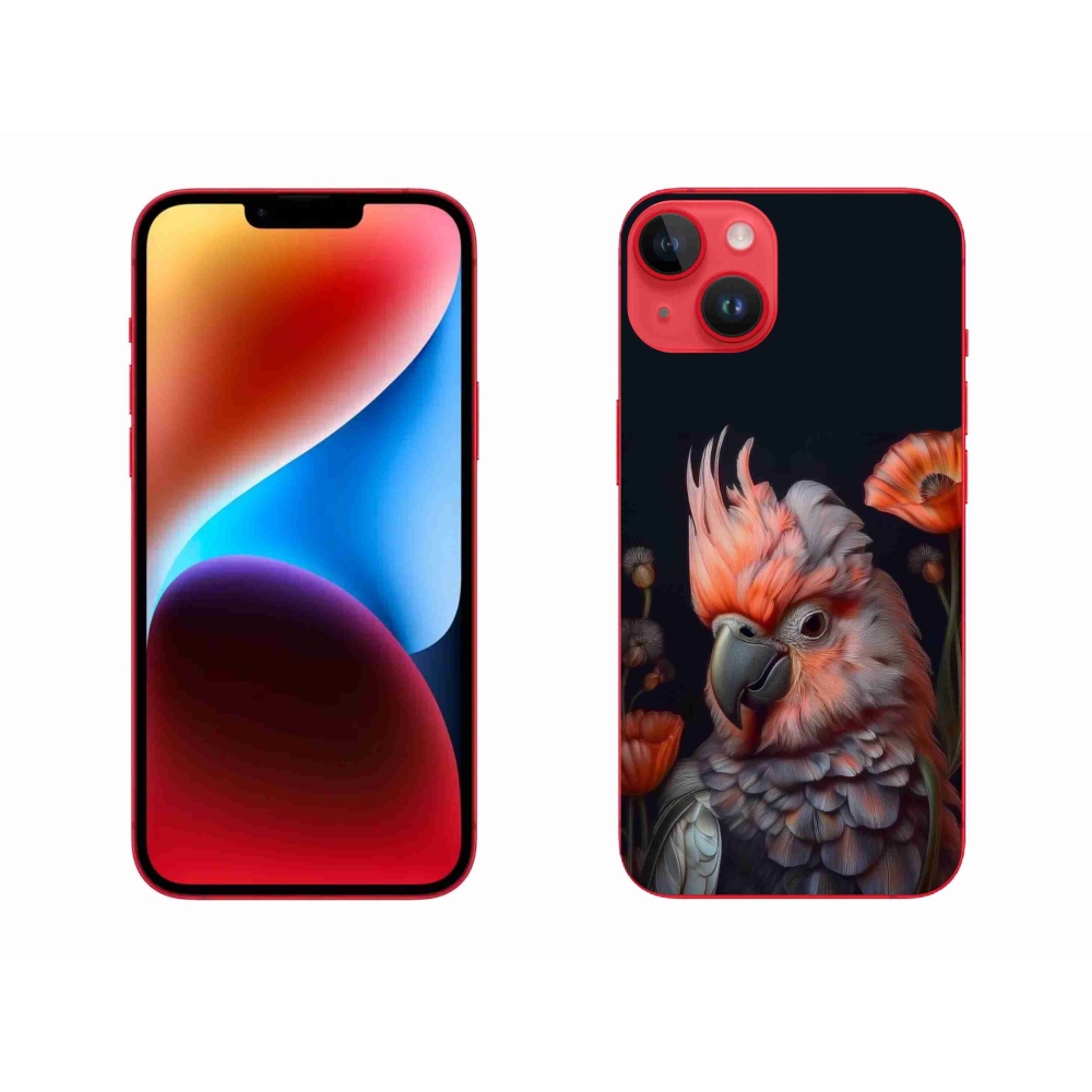 mmCase gél tok az iPhone 14 Plus-hoz – színes kakadu papagáj