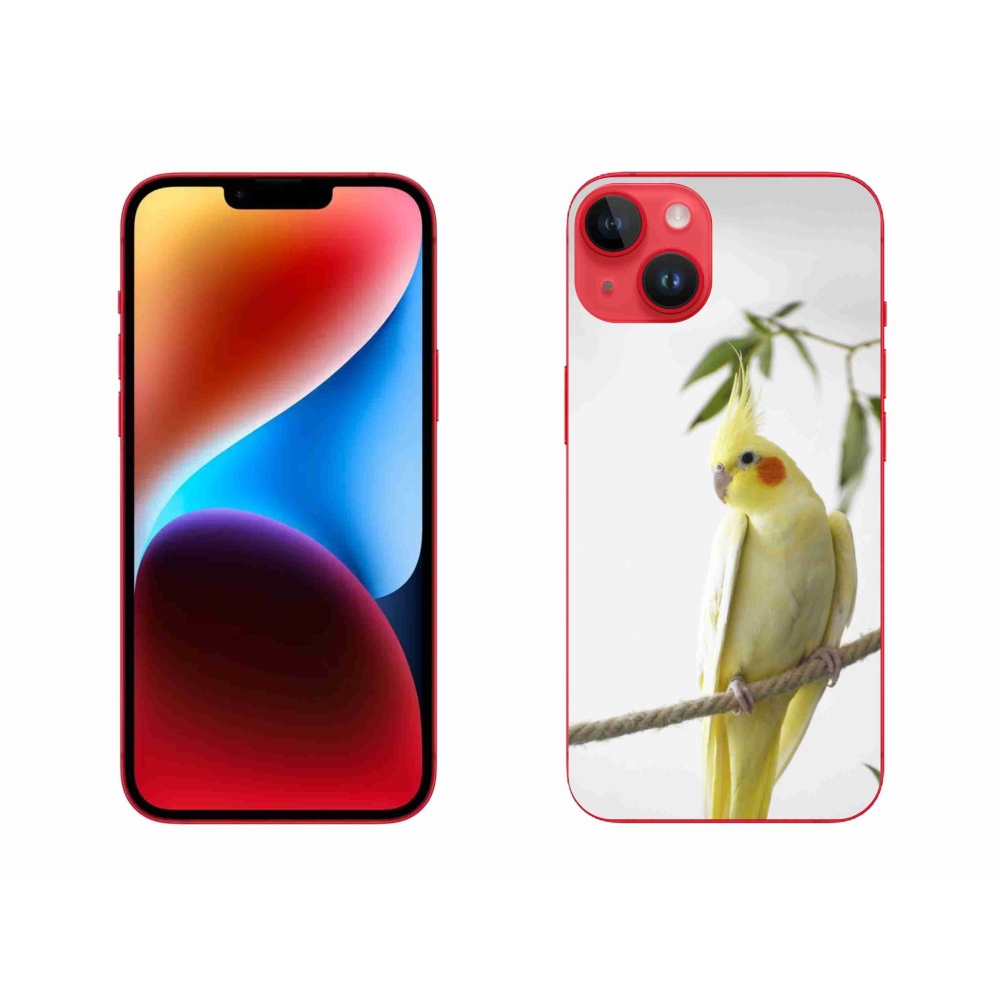 mmCase gél tok az iPhone 14 Plus-hoz – tollas papagáj