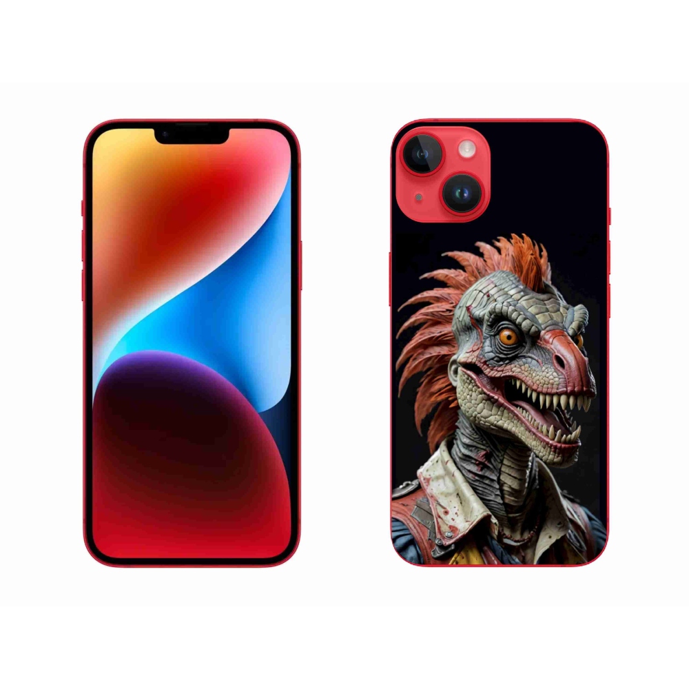 mmCase gél tok az iPhone 14 Plus-hoz – punk dinoszaurusz