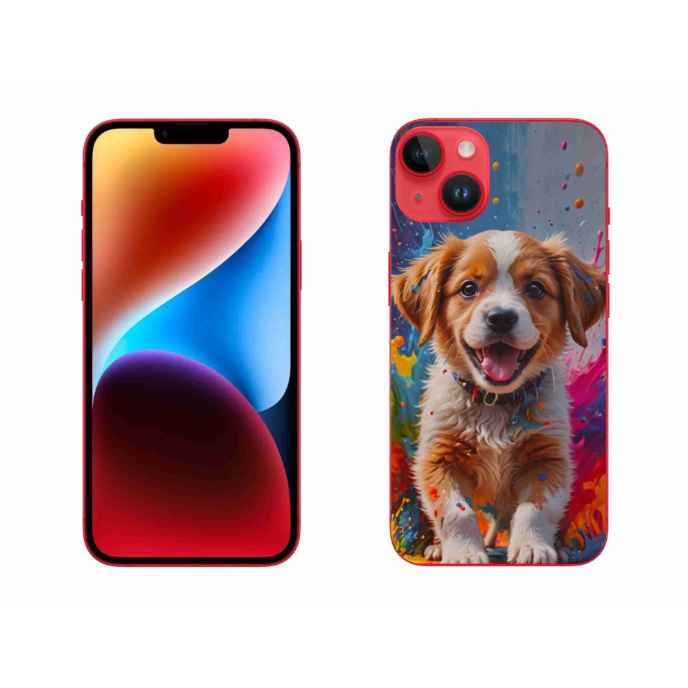 Gél borítás mmCase iPhone 14 Plus készülékhez - aranyos kiskutya 3