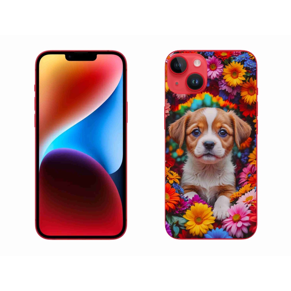 Zselés borítás mmCase iPhone 14 Plus készülékhez - aranyos kiskutya