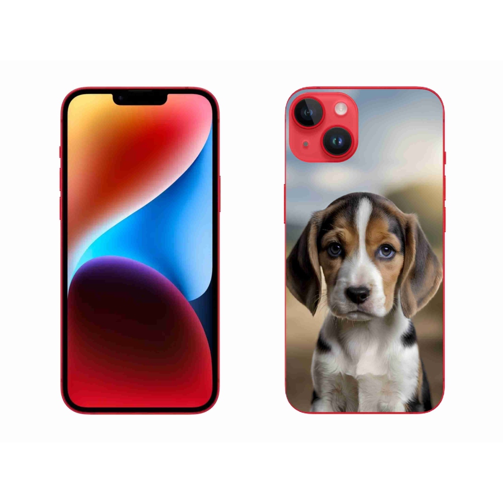 mmCase gél tok az iPhone 14 Plus-hoz – aranyos beagle