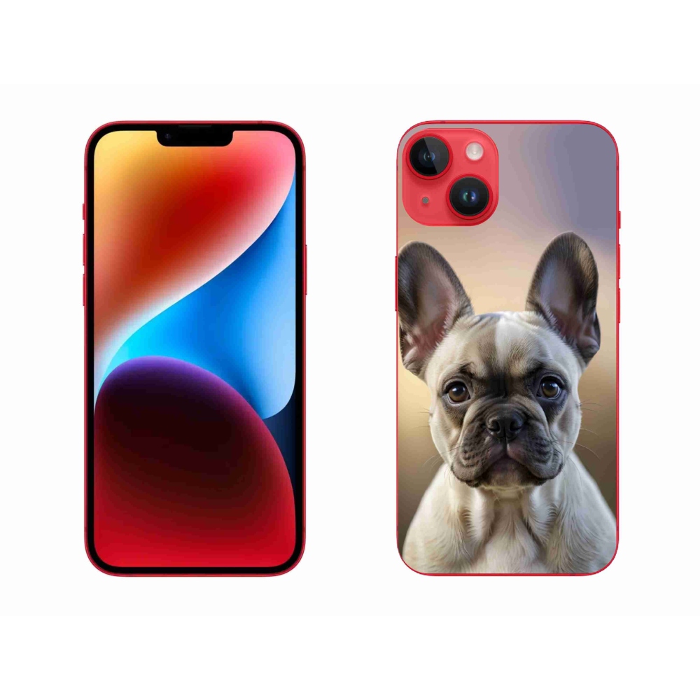 mmCase gél tok az iPhone 14 Plus-hoz – aranyos francia buldog