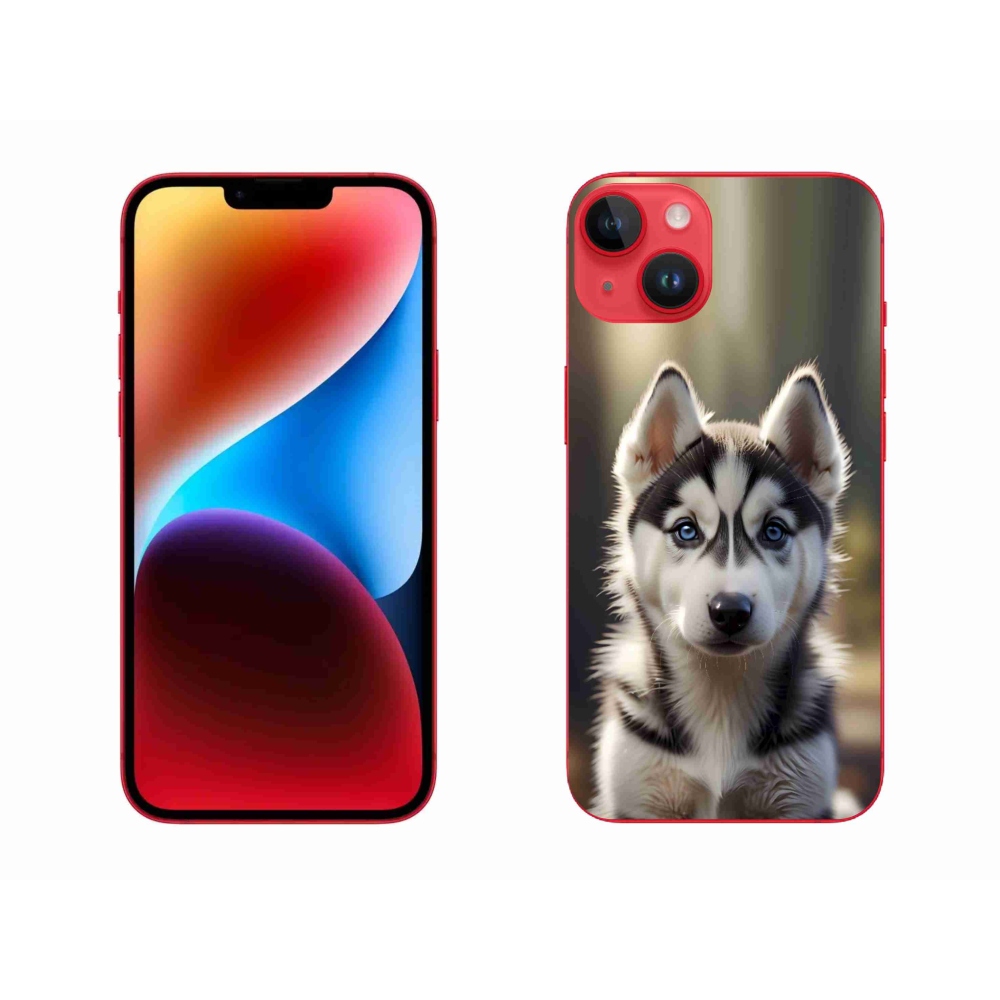 mmCase gél tok az iPhone 14 Plus-hoz – aranyos szibériai husky