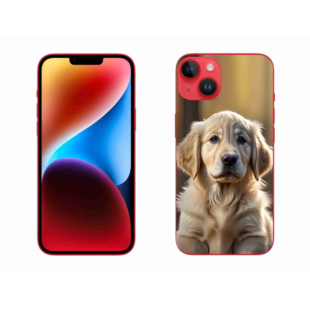 mmCase gél tok az iPhone 14 Plus-hoz – aranyos arany retriever
