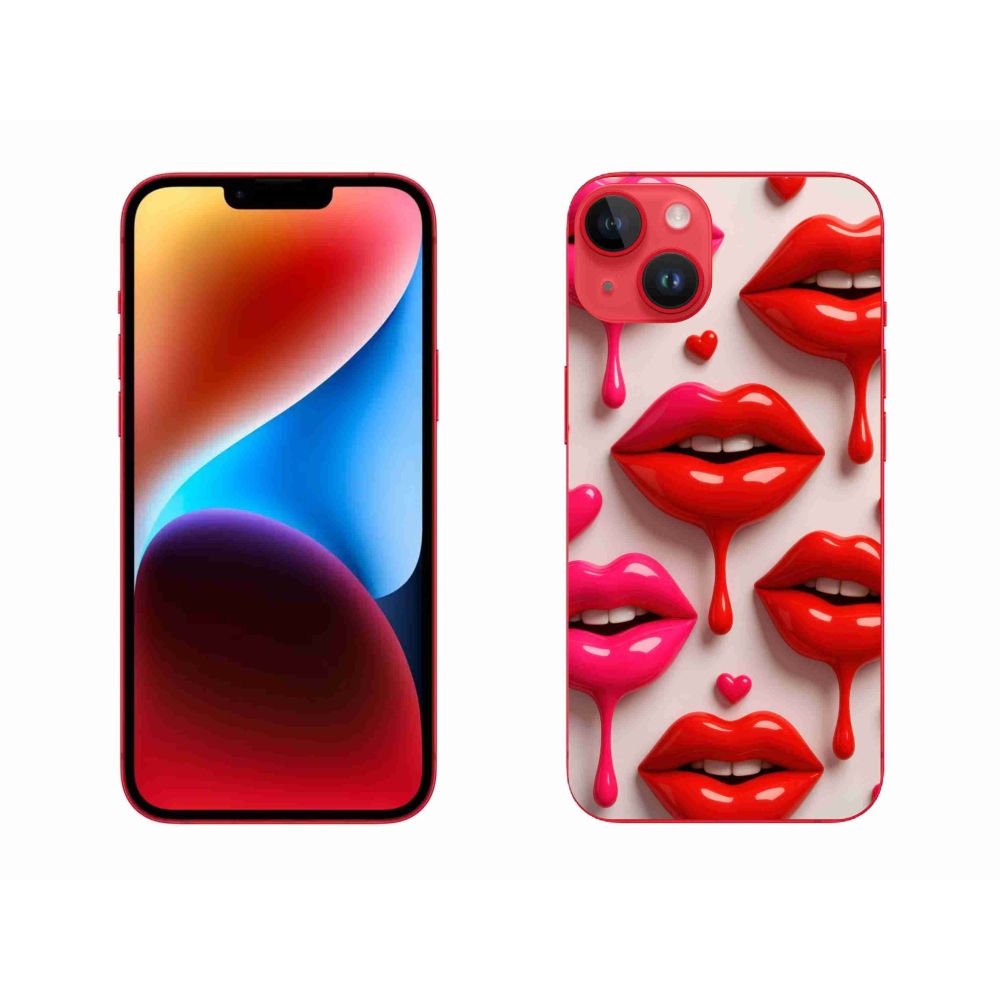 Zselés borítás mmCase iPhone 14 Plus készülékhez - ajkak 2