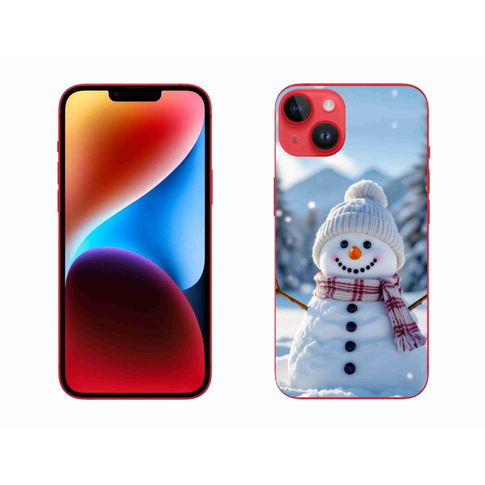 Zselés borítás mmCase iPhone 14 Plus készülékhez - hóember 3