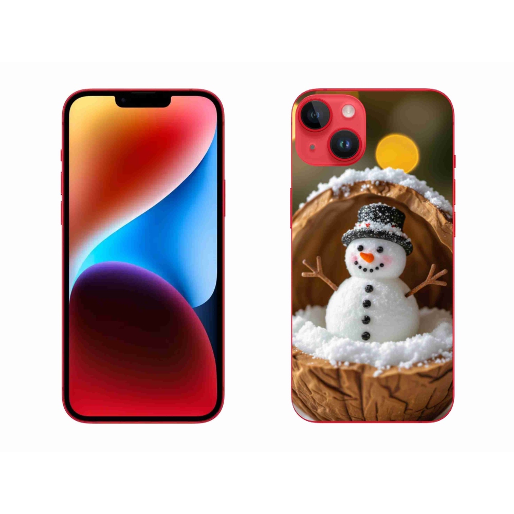 Zselés borítás mmCase iPhone 14 Plus készülékhez - hóember 4