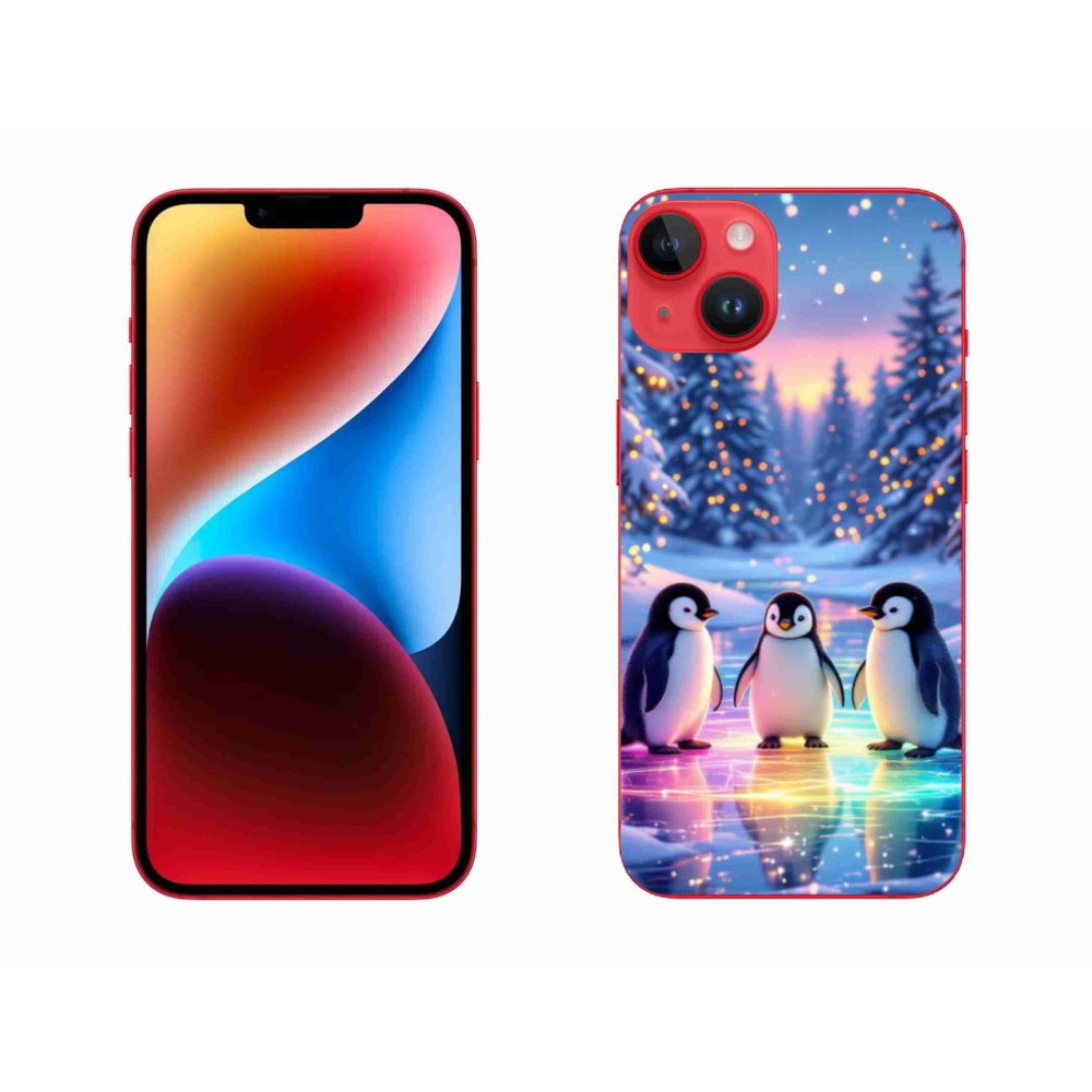 Zselés borítás mmCase iPhone 14 Plus készülékhez - pingvinek