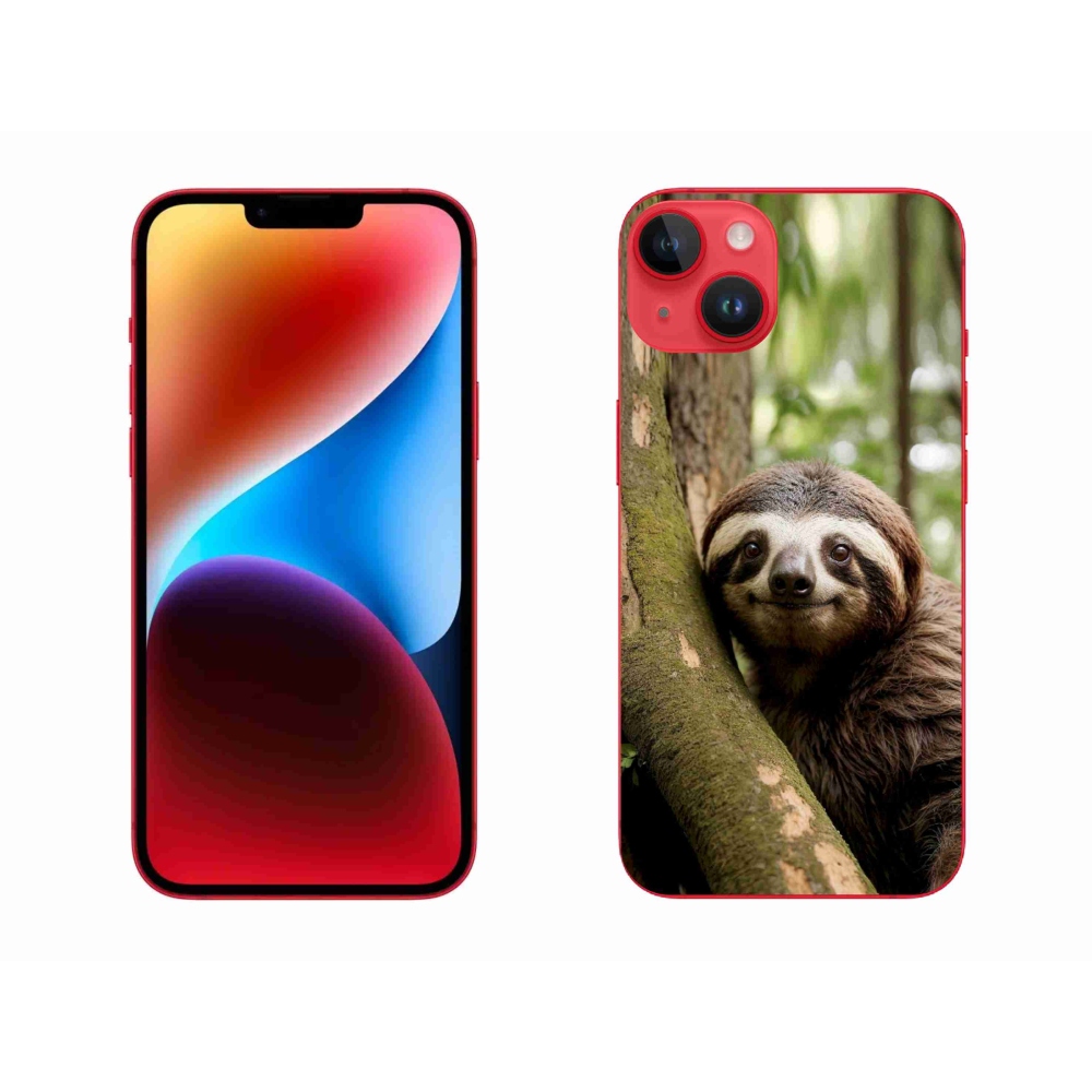 mmCase gél tok az iPhone 14 Plus-hoz – mosolygós lajhár