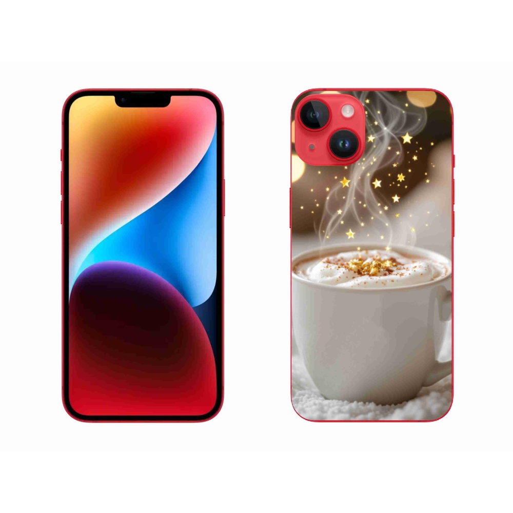 Gél borítás mmCase iPhone 14 Plus készülékhez - Karácsonyi forró ital