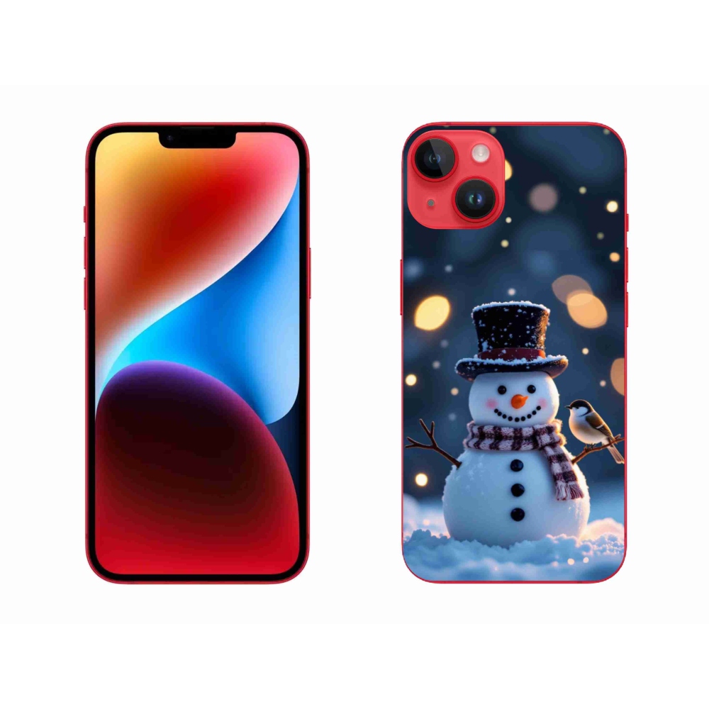 mmCase gél tok az iPhone 14 Plus-hoz – karácsonyi hóember