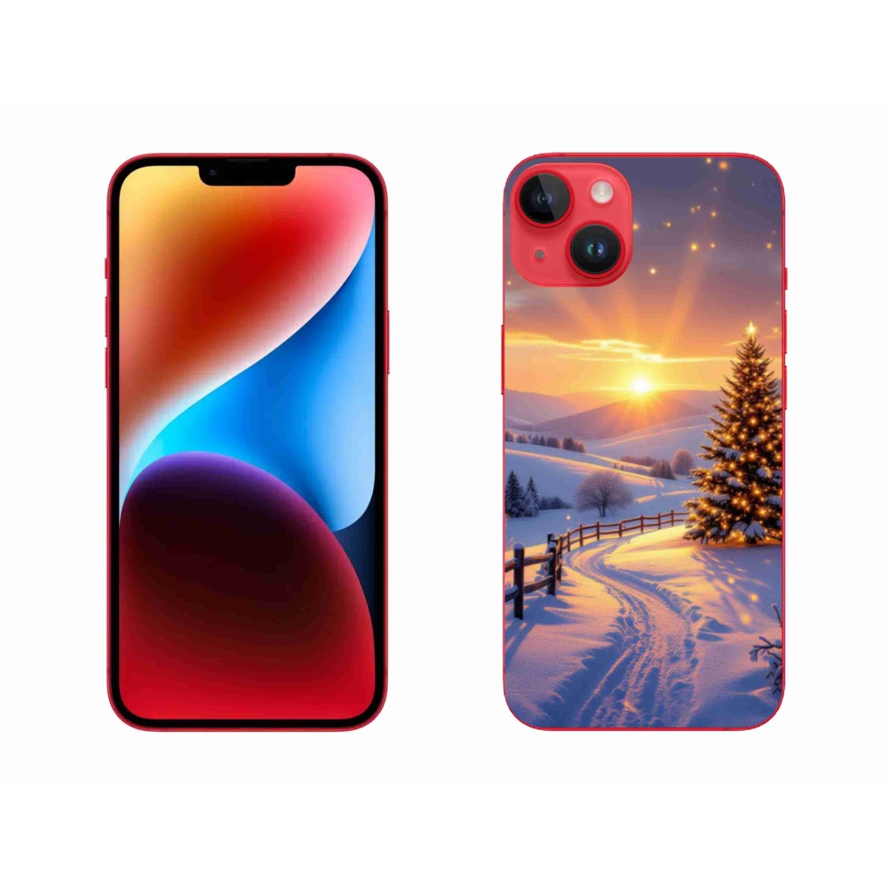 Gél borítás mmCase iPhone 14 Plus készülékhez - téli tájkép