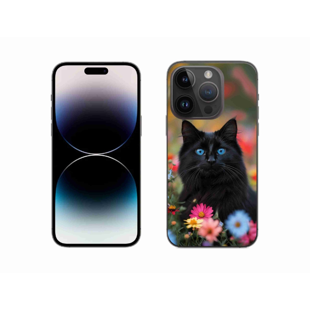 mmCase gél tok az iPhone 14 Pro-hoz – fekete cica 4