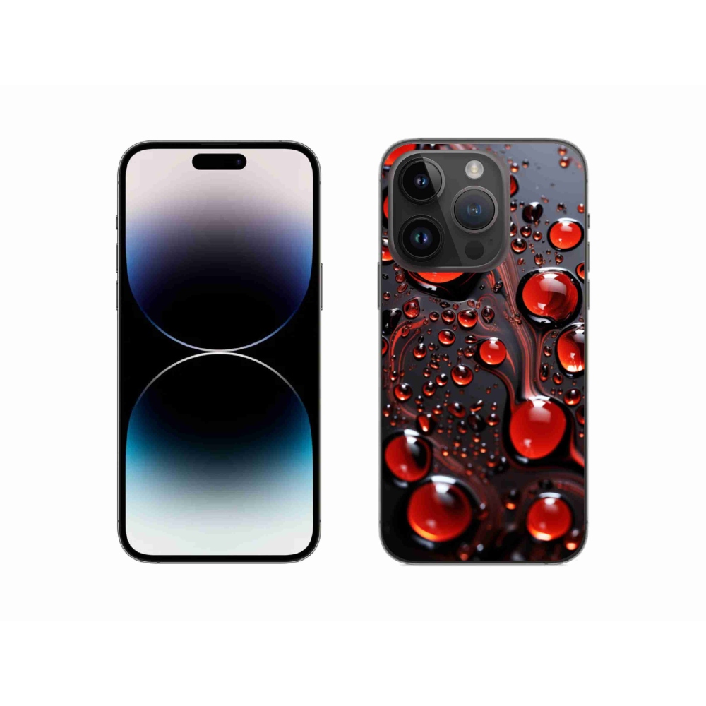Zselés borítás mmCase iPhone 14 Pro készülékhez - piros csepp 2