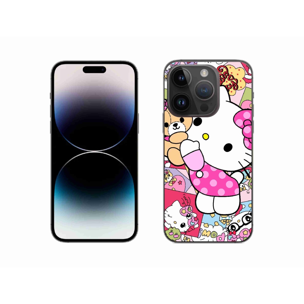 mmCase gél tok az iPhone 14 Pro-hoz – aranyos cica