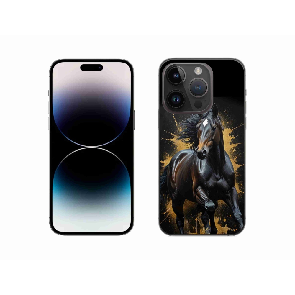 mmCase gél tok az iPhone 14 Pro-hoz – elegáns fekete csődör