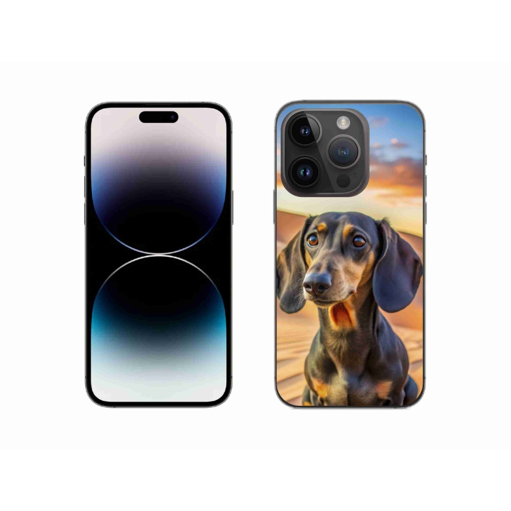 Zselés borítás mmCase iPhone 14 Pro készülékhez - tacskó 3