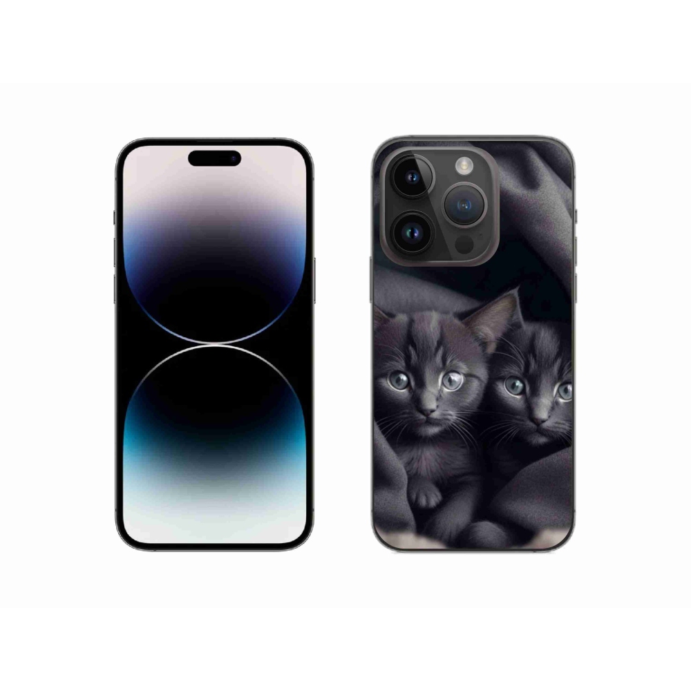 Zselés borítás mmCase iPhone 14 Pro készülékhez - cat duo