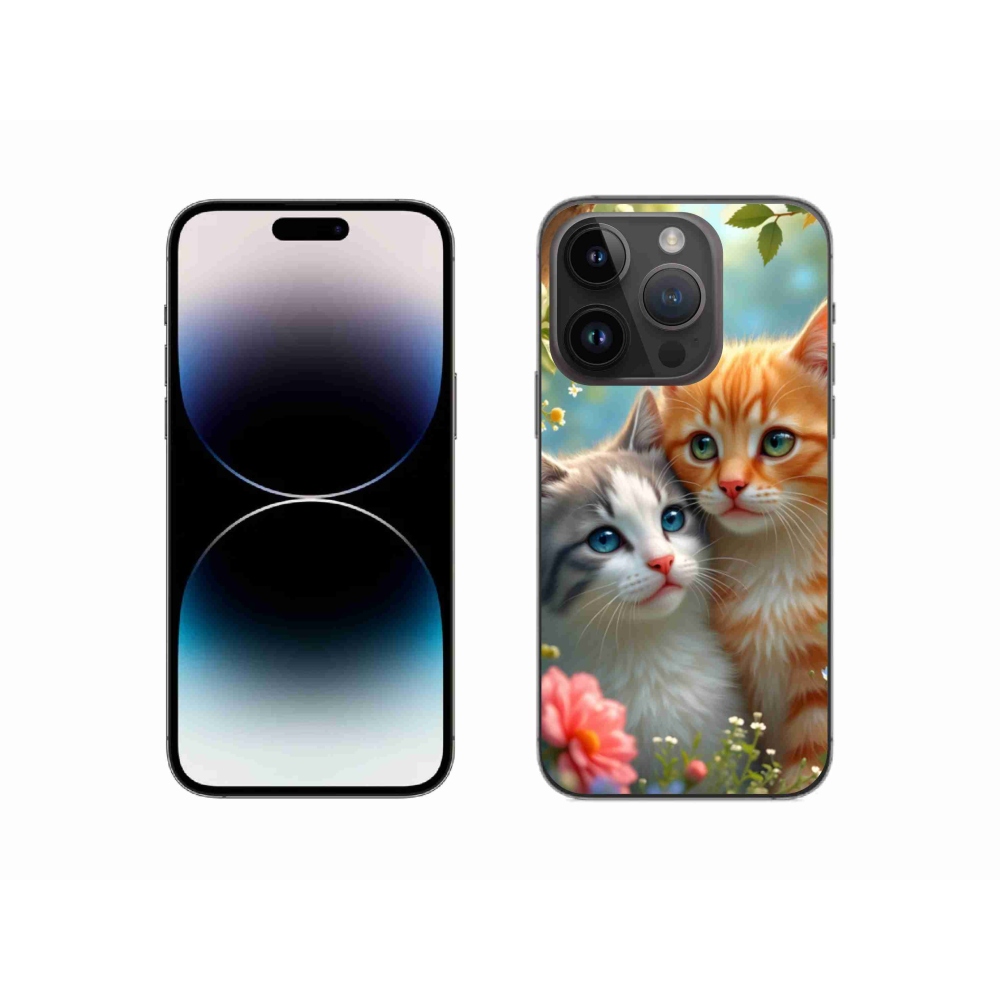 Zselés borítás mmCase iPhone 14 Pro készülékhez - cat love 2