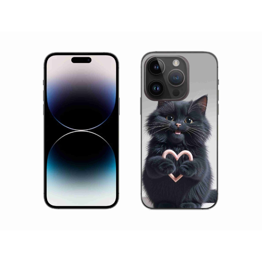 mmCase gél tok az iPhone 14 Pro-hoz – macska szerelem 3