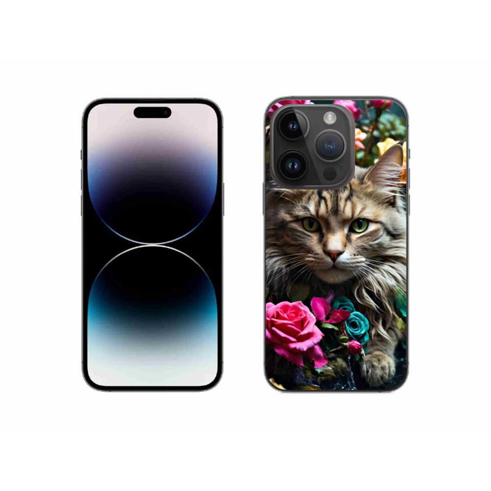 Zselés borítás mmCase iPhone 14 Pro készülékhez - macskaszem nézet 2