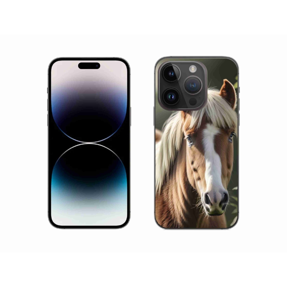 mmCase gél tok az iPhone 14 Pro-hoz – világos sörényű ló