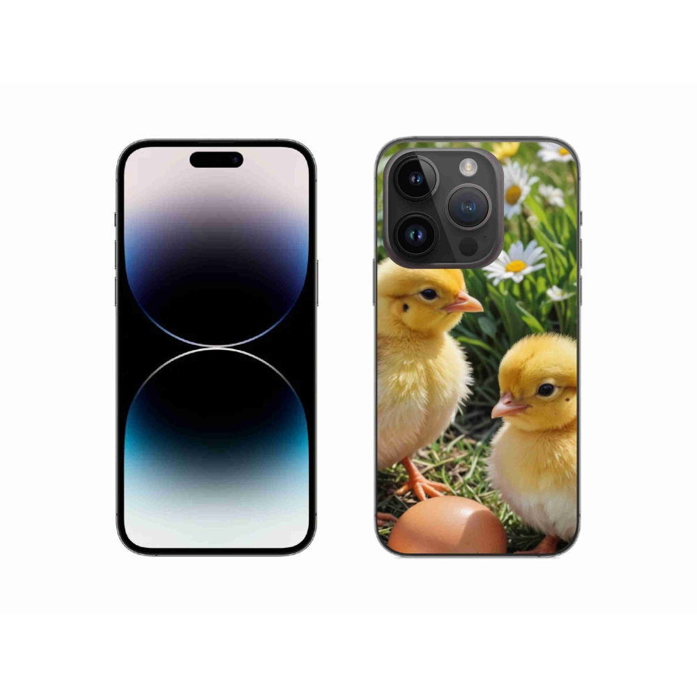 Zselés borítás mmCase iPhone 14 Pro készülékhez - csirkék
