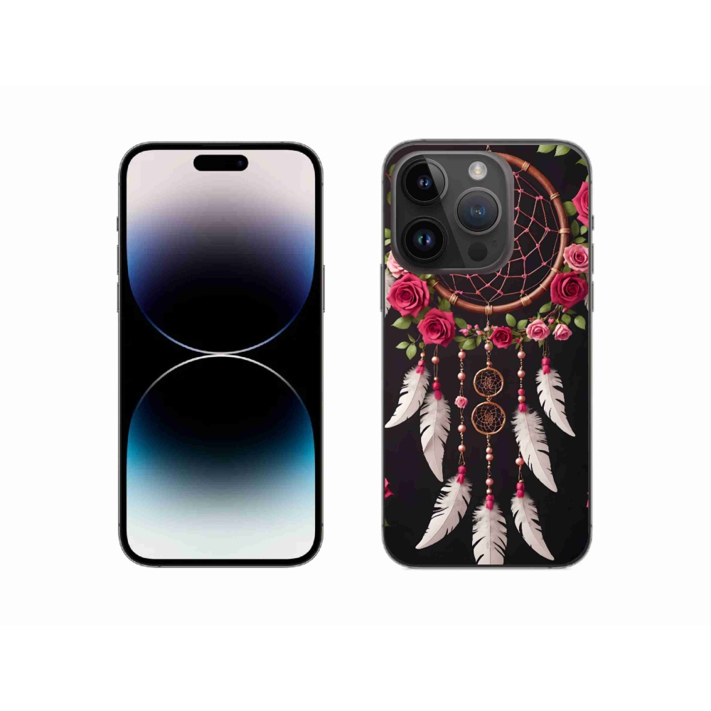 mmCase gél tok az iPhone 14 Pro-hoz – álomfogó rózsákkal