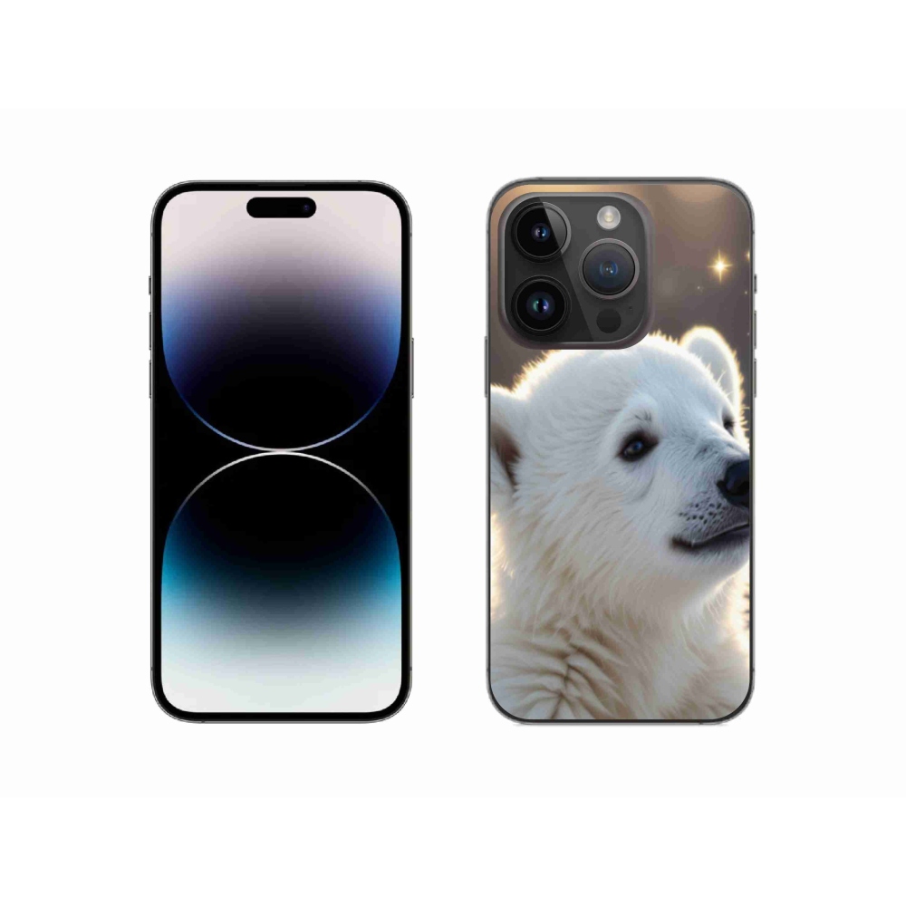 Zselés borítás mmCase iPhone 14 Pro készülékhez - jegesmedve
