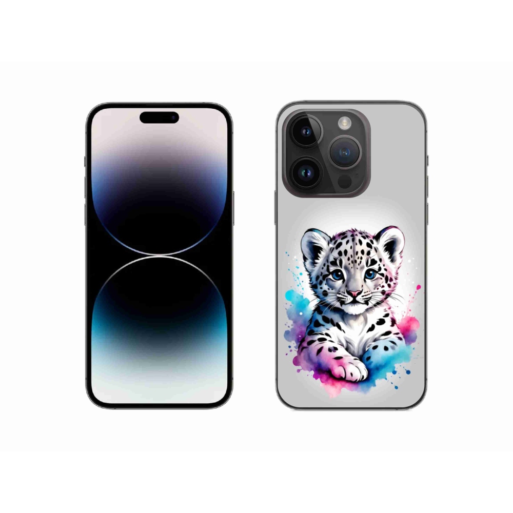 Zselés borítás mmCase iPhone 14 Pro készülékhez - leopárd kölyök