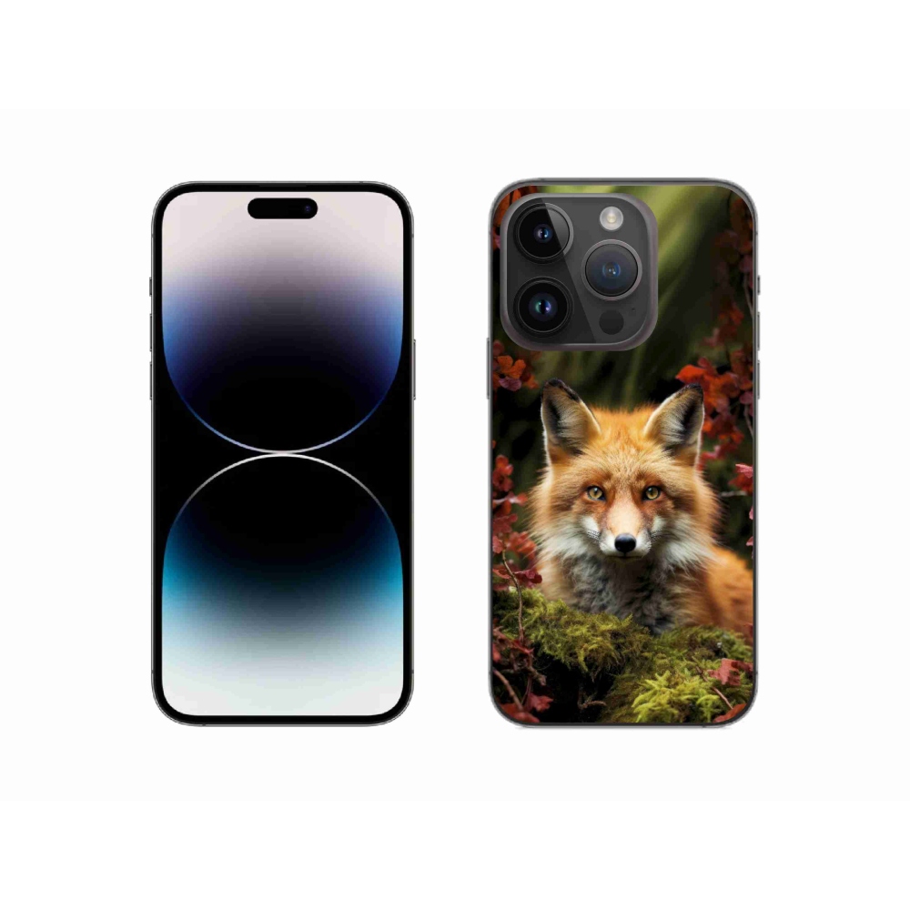mmCase gél tok az iPhone 14 Pro-hoz – róka az erdőben
