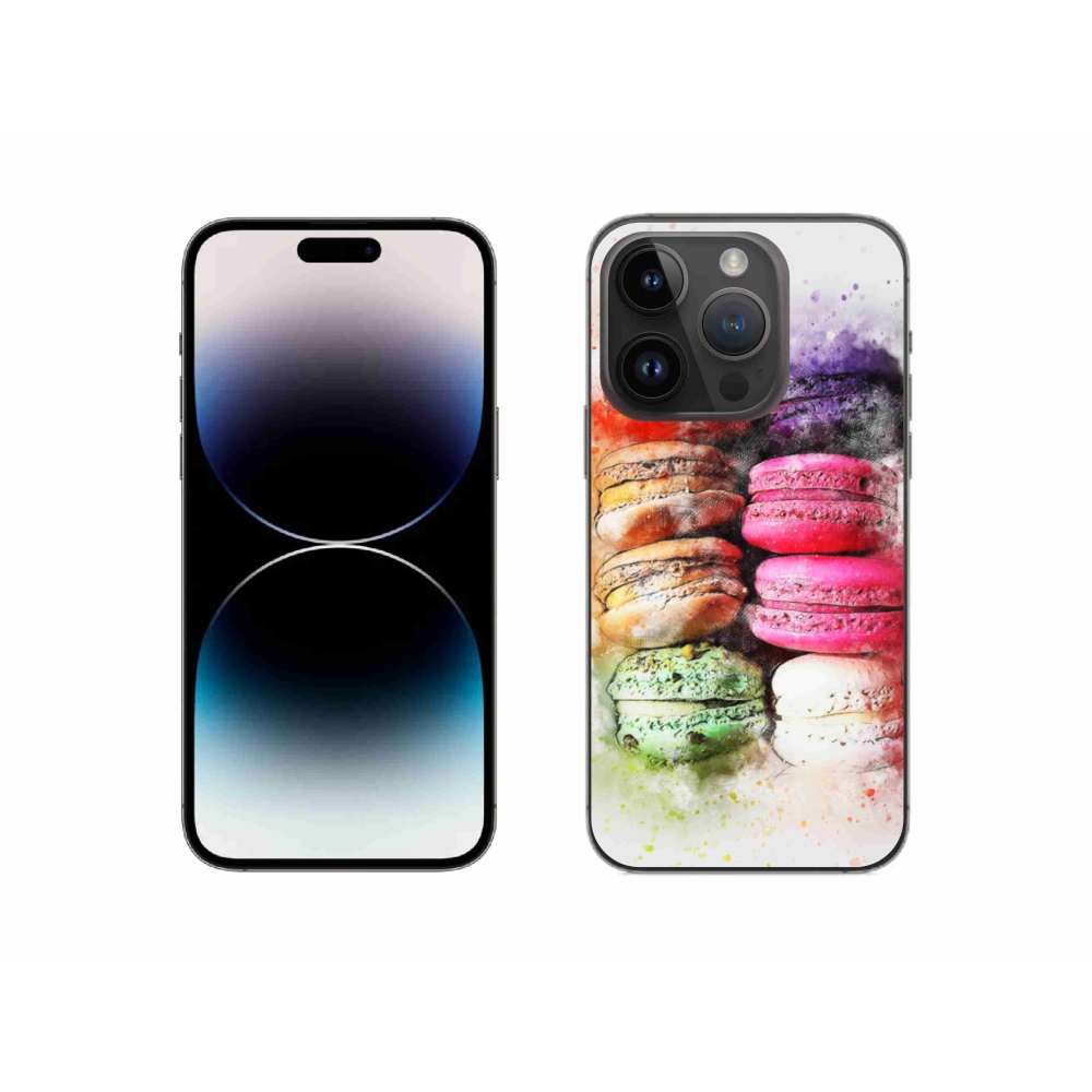 Zselés borítás mmCase iPhone 14 Pro készülékhez - makarónik