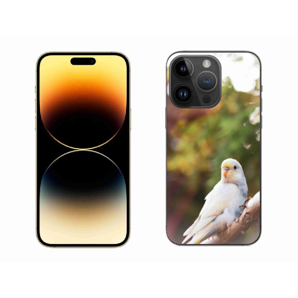 Gél védőburkolat mmCase iPhone 14 Pro Max készülékhez - andulka fehér