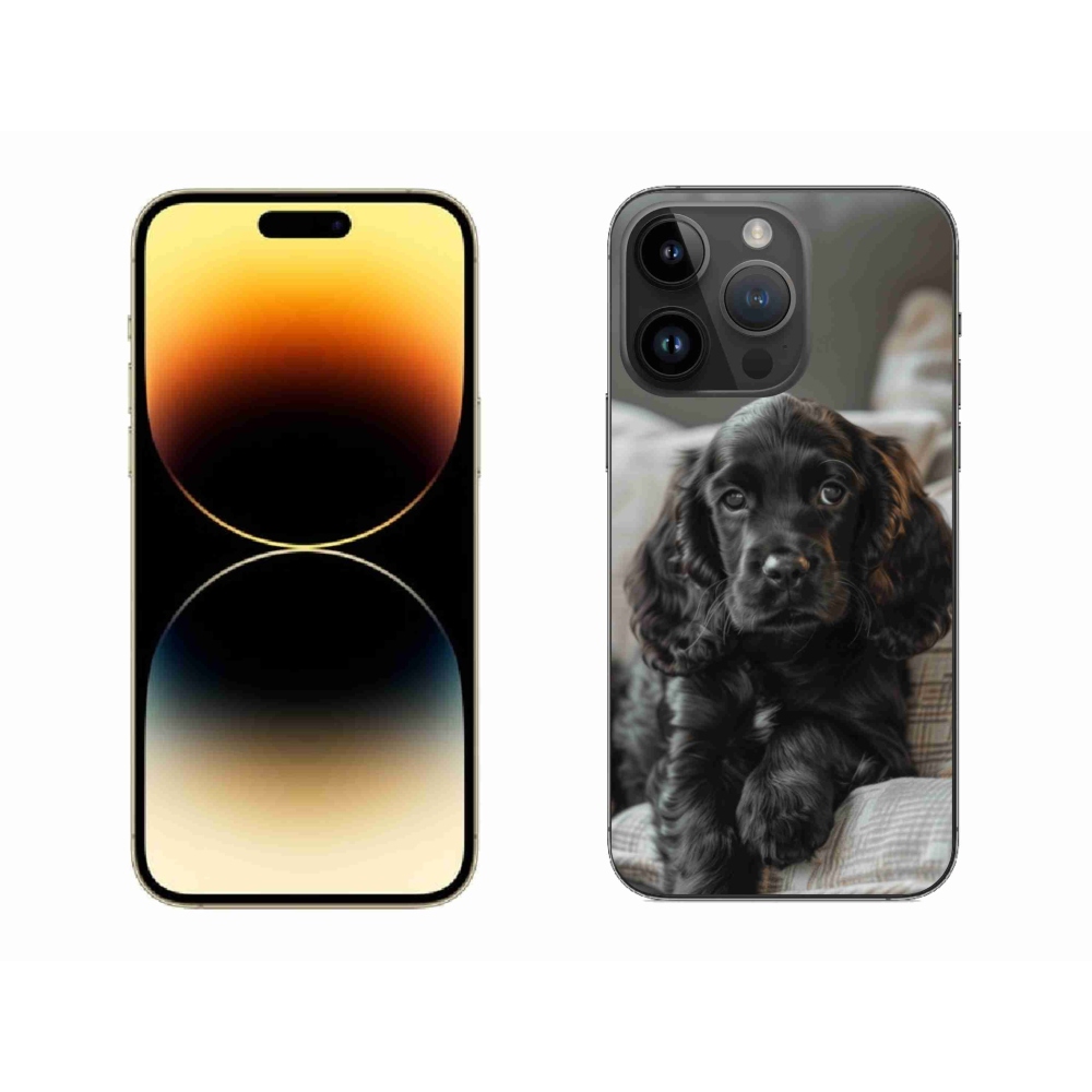 Zselés borítás mmCase iPhone 14 Pro Max készülékhez - Angol Cocker Spaniel