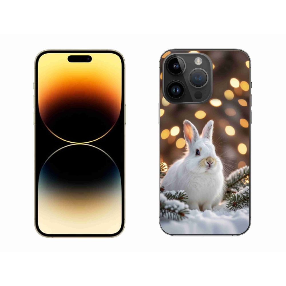 mmCase gél tok az iPhone 14 Pro Max-hoz – fehér nyúl