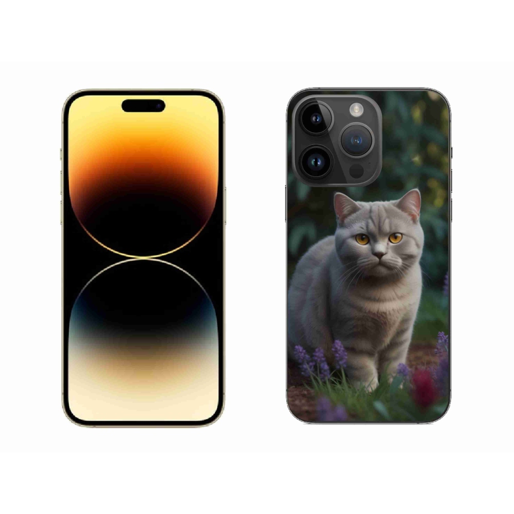 Zselés borítás mmCase iPhone 14 Pro Max készülékhez - brit macska