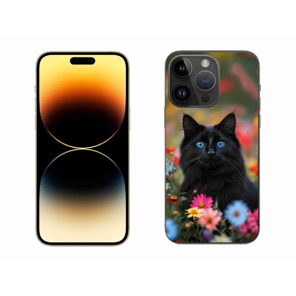 mmCase gél tok az iPhone 14 Pro Max-hoz – fekete cica 4