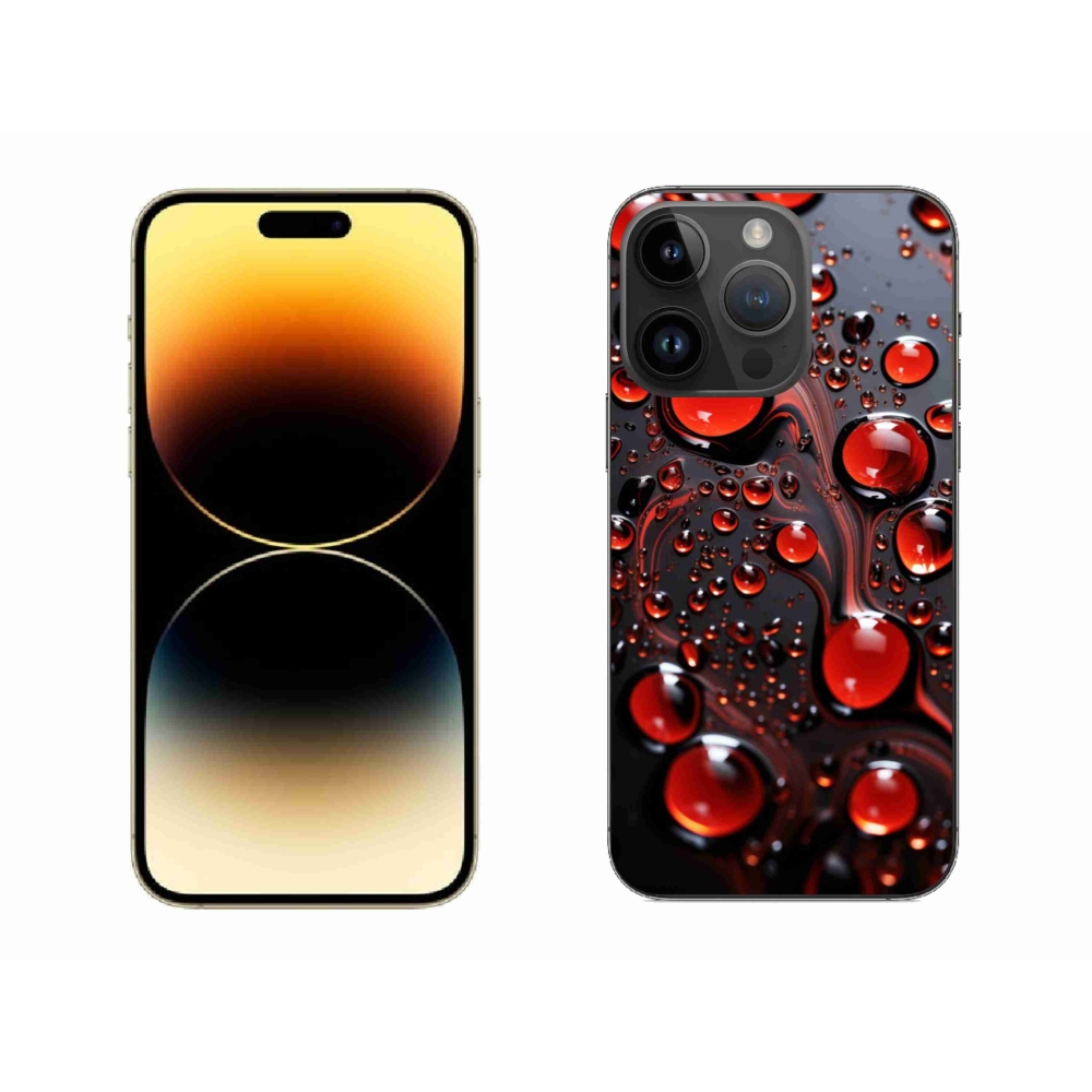 Zselés borítás mmCase iPhone 14 Pro Max készülékhez - piros csepp 2