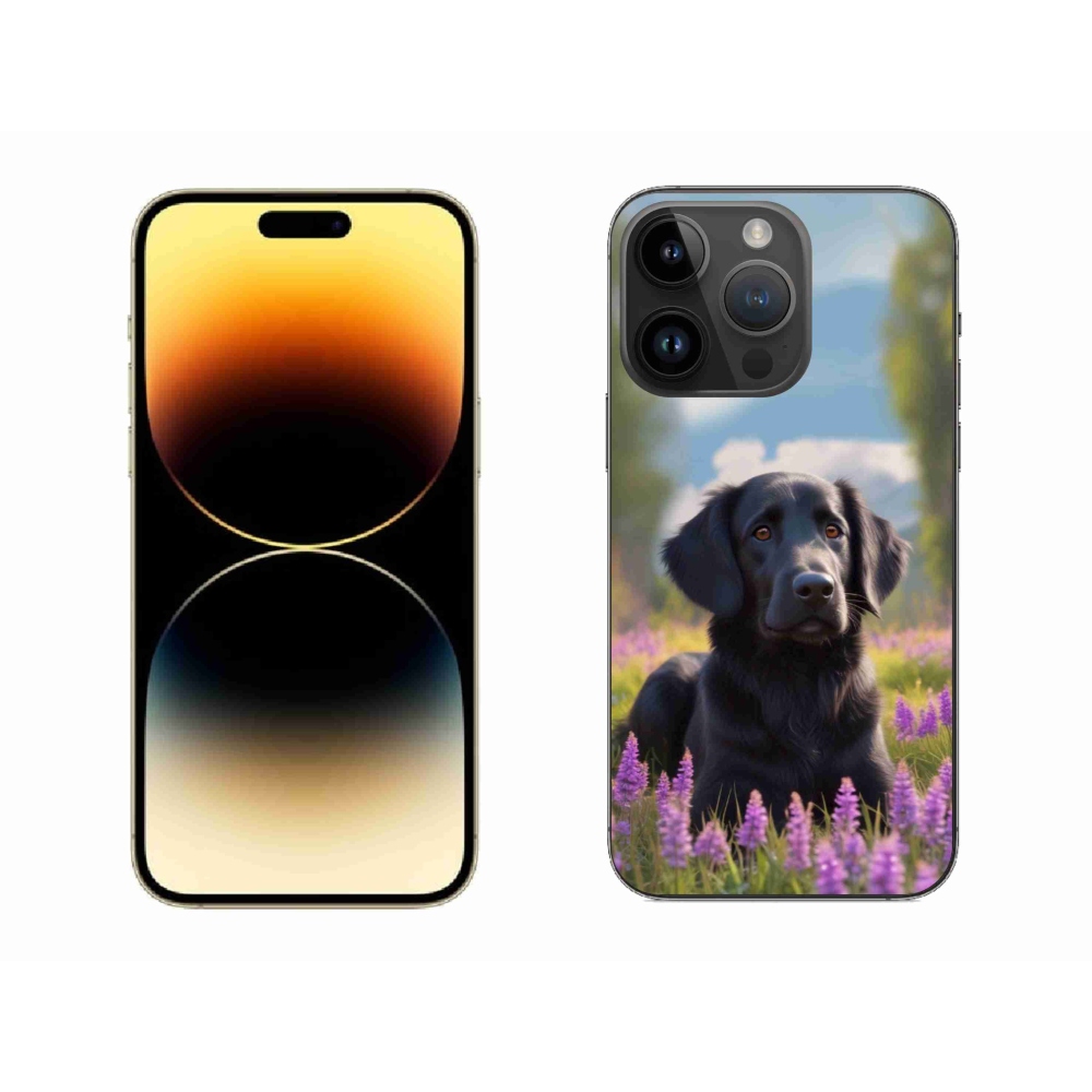 mmCase gél tok az iPhone 14 Pro Max-hoz – elegáns fekete retriever